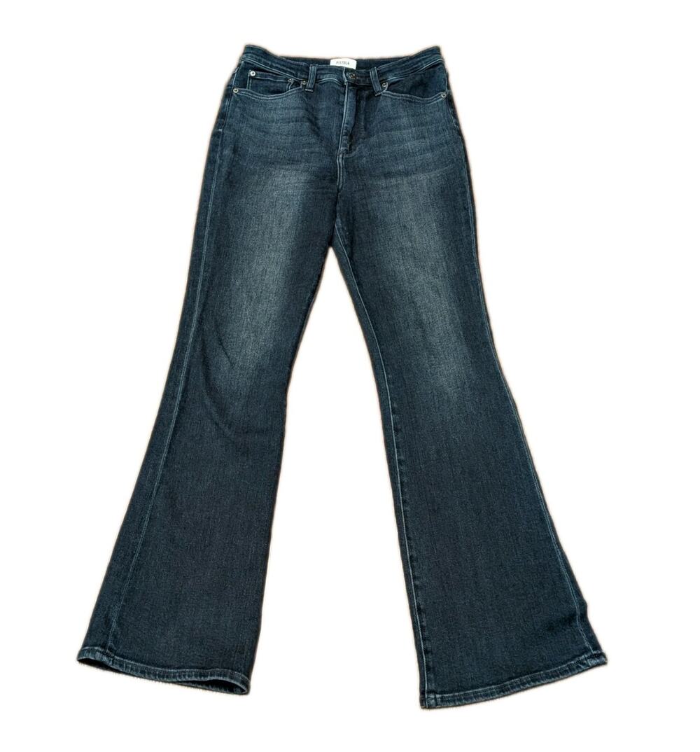 Pistola Jeans Womens 29 Blue High Rise Flare Dark Wash Denim Pants